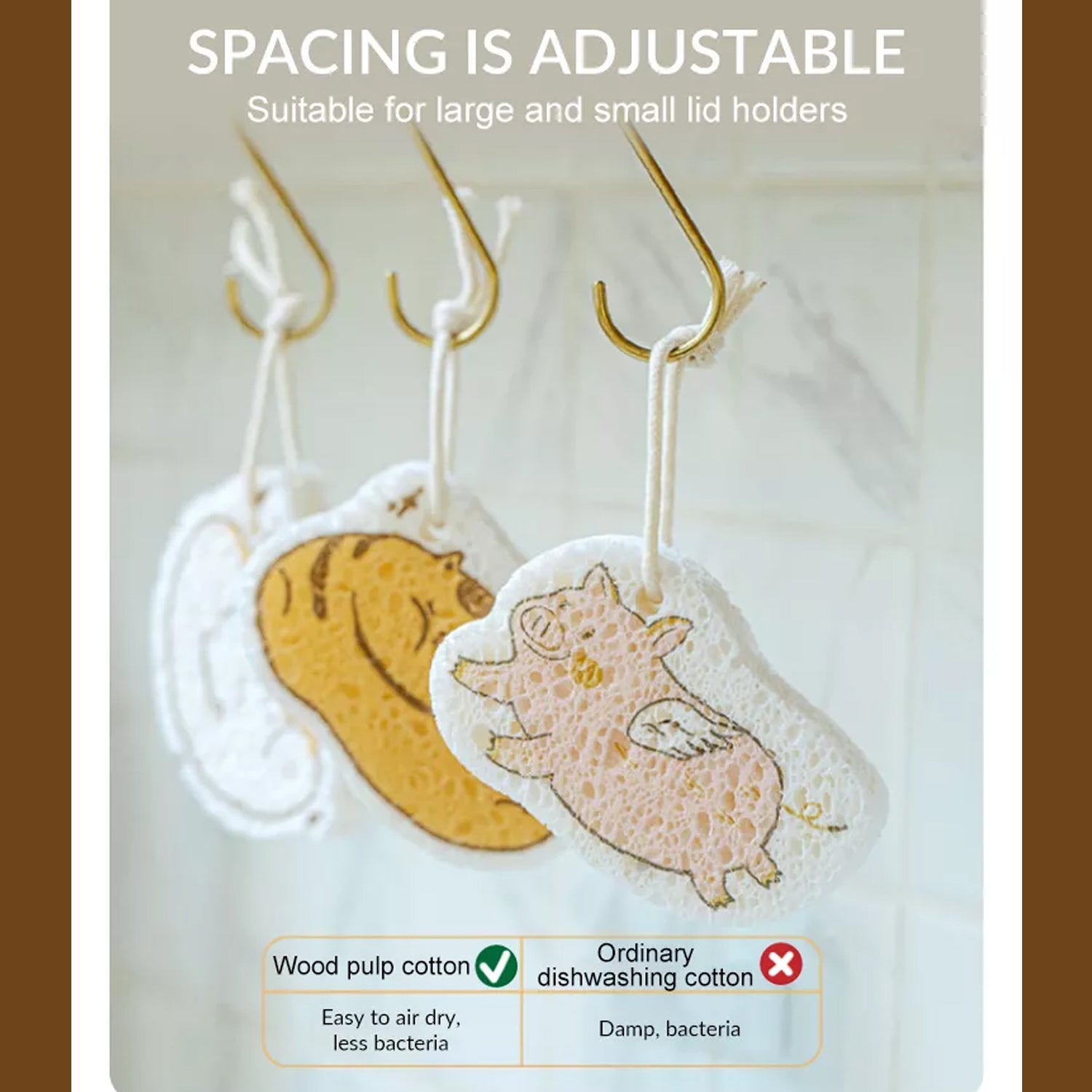 6428A Compressed Wood Pulp Sponge. Creative Cartoon Design Scouring Pad Dishwashing Absorbing Pad. Kitchen Cleaning Tool. DeoDap 6428A Compressed Wood Pulp Sponge. Creative Cartoon Design Scouring Pad Dishwashing Absorbing Pad. Kitchen Cleaning Tool. DeoDap